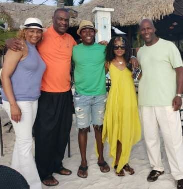 Wayne Radford (right) on one of their many trips together.